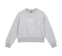 Umbro Womens/Ladies Core Boxy Sweatshirt (Grey Marl/White) - Light Grey - Size Large