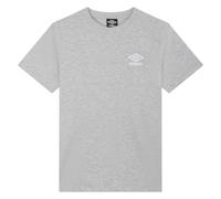 Umbro Womens Core Classic T-Shirt - Grey Marl/White - Grey Marl/White - M - 90% Cotton/10% Elastane
