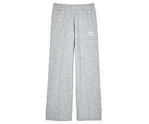 Umbro Womens/Ladies Core Straight Leg Jogging Bottoms (M) (Grey Marl/White)