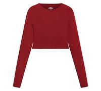 Umbro Womens/Ladies Pro Long-Sleeved Training Crop Top UO2397