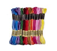 UMC STAG 12 Pieces Multicolour Tones | Premium Embroidery Thread | Egyptian Cotton Premium Skeins | Cross Stitch Embroidery Floss | Oeko TEX Certified Stranded Cotton (Multicolour Tones)