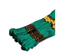 UMC STAG Pack of 12 Premium Embroidery Thread | 100% Egyptian Cotton Premium Skeins | Cross Stitch Embroidery Floss | Oeko TEX Certified Stranded Cotton | Ideal for Arts & Crafts (Sea Green 189)
