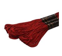 UMC STAG Pack of 3 Premium Embroidery Thread | 100% Egyptian Cotton Premium Skeins | Cross Stitch Embroidery Floss | Oeko TEX Certified Stranded Cotton (Copper Red 341)
