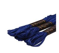 UMC STAG Pack of 3 Premium Embroidery Thread | 100% Egyptian Cotton Premium Skeins | Cross Stitch Embroidery Floss | Oeko TEX Certified Stranded Cotton (Royal Blue 134)