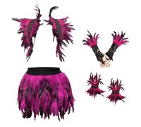 UMCHU 1 Set Women's Feather Skirt, for Performances,Dances,Halloween,Easter