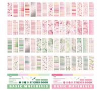 UMCHU 2 Pcs Cute Sticker Book,Self-Adhesive Decorative Stickers,Scrapbook Stickers,Ideal for Diaries, scrapbooks, Decorating Planners and Gift Wrapping