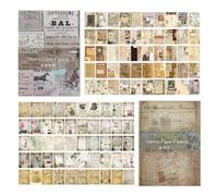 UMCHU 200 Pcs Vintage Scrapbook Paper, for Diaries, Journals, Art Papers