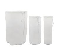 UMCHU Pack of 3 200 Mesh Size Nylon Nut Milk Bags, Fine Mesh Straining Cloth Filter Cloth Washable for Nut Milk Fruit Juice Vegetable Juice (3 Sizes)