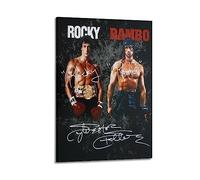 UMCHU Sylvester Stallone Rocky And Rambo Poster Decorative Painting Canvas Wall Art Living Room Poster Bedroom Painting, Wall Art Picture Print Modern Family Room Decor 12 x 18 Inches (30 x 45 cm)