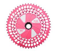 UMDHAIYI 12 Speed Bike Cassette for SX, for NX, for GX, for XX1 EAGLE, 10-51T Wide Range, Lightweight Hollow Design, Aluminum Alloy Steel Construction, Smooth Silent Shifting, Easy (Red Silver)