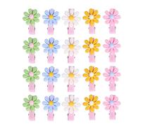 UMDHAIYI 20 Packs of Pet Hair Clips Bright Colors Cute Floral Pet Hairpin for Rabbits Dog Cat Puppy