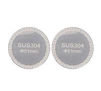 UMDHAIYI 2pcs Puck Screen Reusable 1.2mm Thickness 304 Stainless Steel Double Layer Filter Screen for Portafilter Filter Basket (51mm)