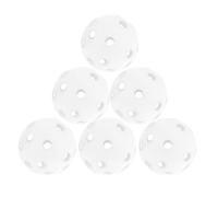 UMDHAIYI 50pcs Solid Color Hollow Air Flow Golf Practice Balls Indoor Golf Balls for Children (White)