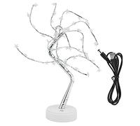 UMDHAIYI 60LEDs Night Light USB Powered Light Copper Wire Night Lamp Artificial Tree Shaped Lamp with Five-Pointed Star for Home Bedroom Desktop Decoration