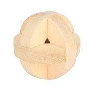 UMDHAIYI 6cm / 2.4in Wooden Hamster Ball Toy Playing Chewing Sport Interactive Toy for Small Pet Supplies