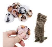 UMDHAIYI 9Pcs Pet Cat Plush Leopard Ball with Catnip Safety Training Playing Interactive Toy