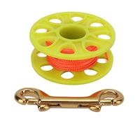 UMDHAIYI Diving Finger Spool for Scuba Diving, Ergonomic Design with 18m Fluorescent Line, High Strength Polyester, Standard 90mm Copper Hook, Anti-Winding Rotary Joint for Surface