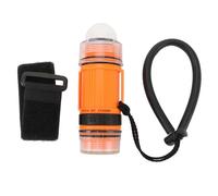 UMDHAIYI Diving Flashlight, Strobe Function, Design, High Brightness LED, Lightweight, Long Lasting, 130LM Brightness, 6 Hours Burn Time (Orange)
