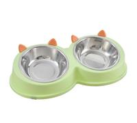 UMDHAIYI, For Cat Dog, No Spill Angled Pet Bowl, Stainless Steel Tilted Design, Multi-Functional Feeder, Durable Anti-Slip Base