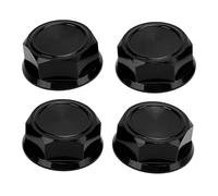 UMDHAIYI Hex Wheel Nut, For RC Accessories, Professional Aluminium Alloy Dust Lock Nuts Adapter, 4Pcs Set, Secure Fit, Durable Construction, Enhanced Performance, Lightweight Desig (Black)