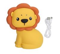 UMDHAIYI Lion Night Light, Cute Animal Shape, Tap Control Color Changing, 1200mAh Battery, Eye Protection, Portable LED Lamp for Kids, Bedroom, Camping