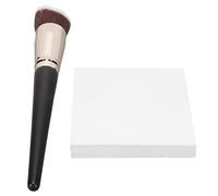 UMDHAIYI Nail Art Palette Paper,Concealer Brush,Double-Sided Color Mixing Sheet for Makeup and Polish,Slope Design Applicator for Face Spots Coverage,Soft Bristles,Disposable Teara