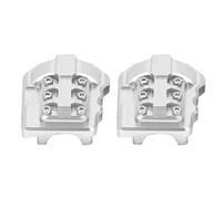 UMDHAIYI RC Differential Housing Cover for Model Cars, High Strength Aluminum Alloy, Lightweight Upgrade Part, Perfect Fit, Easy Installation, Improved Performance (Silver)