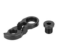 UMDHAIYI Rear Derailleur Extender for Bikes, 7075 Aluminum Alloy, Anodized, for 32T-50T Flywheels, Smooth Gear Shifting, Vibration Resistant Lock Screw ((black))