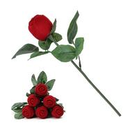 UMDHAIYI Rose Ring Box Holder Proposal, for Marriage Proposal Jewelry Storage Case, Hard Protective Solid Case with Soft Inner Lining