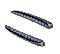 UMDJJU Car Rear Reflector For Civic For Type For R 2016 2017 2018 2019 2020 LED Rear Bumper Fog Lamp Brake Light Dynamic Turn Signal Reflector 2PCS(Smoked Lens)