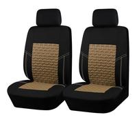 UMDJJU Car Seat Cover Sets For Mk6 For Transit For Fiat For Ducato For Citroen For Relay 2+1 Universal 4mm Sponge Seat Covers Fit For Most Van Truck Van Seat Covers(AD9439-2F-Beige)