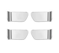 UMDJJU Decoration Interior for Toyota for Crown C-hr for Prius 86 for Harrier for Vellfire for Alphard 4pcs Car Interior Door Handle Ornament Case Sticker Shell Metal(Silver)