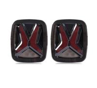 UMDJJU For Jeep For TJ For CJ For YJ For Wrangler 1998-2006 Car Rear LED Tail Lights Universal X Shape Design Smoked 12v Brake Tail Lamp Car Rear Tail Lights(AMBER VERSION)