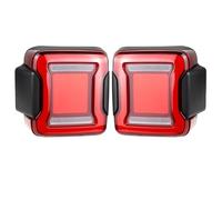 UMDJJU For Jeep For Wrangler For JL 2018-2023 LED Tail Light Rear Lamps Brake Reverse Daytime Running Lights Car Rear Tail Lights(B Version Red)