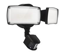 UME 19W LED Flood Light Motion Sensor Outdoor, 2 Adjustable Head, 2000LM, 5000K, IP65 Waterproof, Dusk to Dawn Security Light with Photocell for Exterior,Outside,Garage,House(Black)