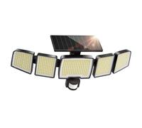 UME Solar Outdoor Lights 620 LED 4500LM, IP65 Waterproof Motion Sensor Outdoor Lights, 5 Heads Solar Security Flood Lights 270 Wide Lighting Angle with 3 Modes for Garden Patio Yard
