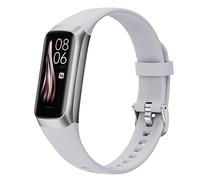 UMEGET Fitness Tracker,1.1 Inch Color AMOLED Screen Smart Watch,25 Sports Modes Heart Rate Sleep Tracker,7 Working Days,Magnet Charging,Thermistor Sensor Bracelet (Gray)