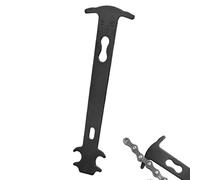 UMEGMBX Bicycle Chain Wear Checker Tool, Carbon Steel Chain Wear Indicator for City Bike, E-Bike, Mountain MTB, Road Bike & Folding Bike, 0.75% Wear Measurement, Black