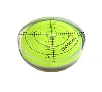 umei High Precision Horizontal Bubble Acrylic Case Bullseye Spirit Bubble Surface Level Round Inclinometers for Surveying Instruments and Tribrachs, 60mm,Accuracy 15'/2 (Green) 60x12mm