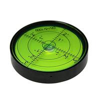 umei High Precision Horizontal Bubble Aluminium Case Bullseye Spirit Bubble Surface Level Round Inclinometers for Surveying Instruments and Tribrachs, 60mm,Accuracy 15'/2