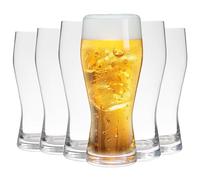 UMEIED 20oz Pilsner Beer Glasses Set of 6, Classic Beer Glass, Large Capacity Beer Cup, Stylish Beer Gifts, Beer Cups and Mugs