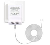 Umelee Doorbell Transformer, 24V 500mA Power Supply with 8m/26ft Long Cable, Compatible with Ring Video Doorbell & Thermostats (White)