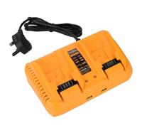 Umelee Replacement Battery Charger Compatible with Dewalt 12V/20V Li-ion Battery, 3.0A 2-Port Fast Charger for Dewalt DCB Series Lithium Batteries, with Dual 2.1A USB Output Ports