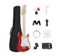 Umelody UST-70 Kids Electric Guitar Beginner Kit with Amp, Ideal First Guitar for Starter, Lightweight 30 Inch Guitar for Boys and Girls, Fun Music Gift for Learning, Practice and Play at Home, Red
