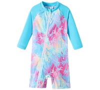 UMELOK Baby Swimsuit One-Piece with Full-Length Zip UPF 50+ Sun Protection Quick-Dry Swimwear for Boys UV Rash Guard for Infants 9-12 Months Perfect for Pool & Beach 74/80 Tropical Coconut Tree