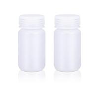 UMETASS Wide Mouth Lab Reagent Bottle Laboratory Grade Chemical Container, Sealed Leakproof, Pill Bottle, Water Sample Bottle (Translucent, 125ml)