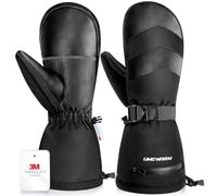 UMEWARM -10°F Winter Ski Mittens for Men & Women Made with 3M C100 Insulation, Double Waterproof Winter Ski Gloves, 2X Warmer Snowboard Mittens with 5-Layer Fabric, Premium Anti-Slip Palm Snow Mitts