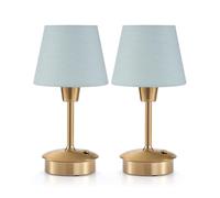 UMEXUS 2 Pack Small Cordless Table Lamp, 5200mAh Battery Operated Touch Lamps for Restaurant Dinner Table Rechargeable Dimmable Portable Night Light for Bedside Dining Room Patio Kitchen Outdoor
