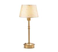 UMEXUS LED Cordless Lamp with Dimmer, Rechargeable Battery Operated Table Lamp, Portable Small Patio Outdoor Lights, Antique Brass Ambient Restaurant Dining Table lamp, Warm Touch Bedside Night Lamp