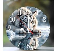 Umfarvt 14 Inch River Animals Wall Clock, kitchen wall clocks, Ultra-Quiet Movement Quartz Sweep Round clock, Decorative Clocks for Living Room Bedroom Bathroom Office